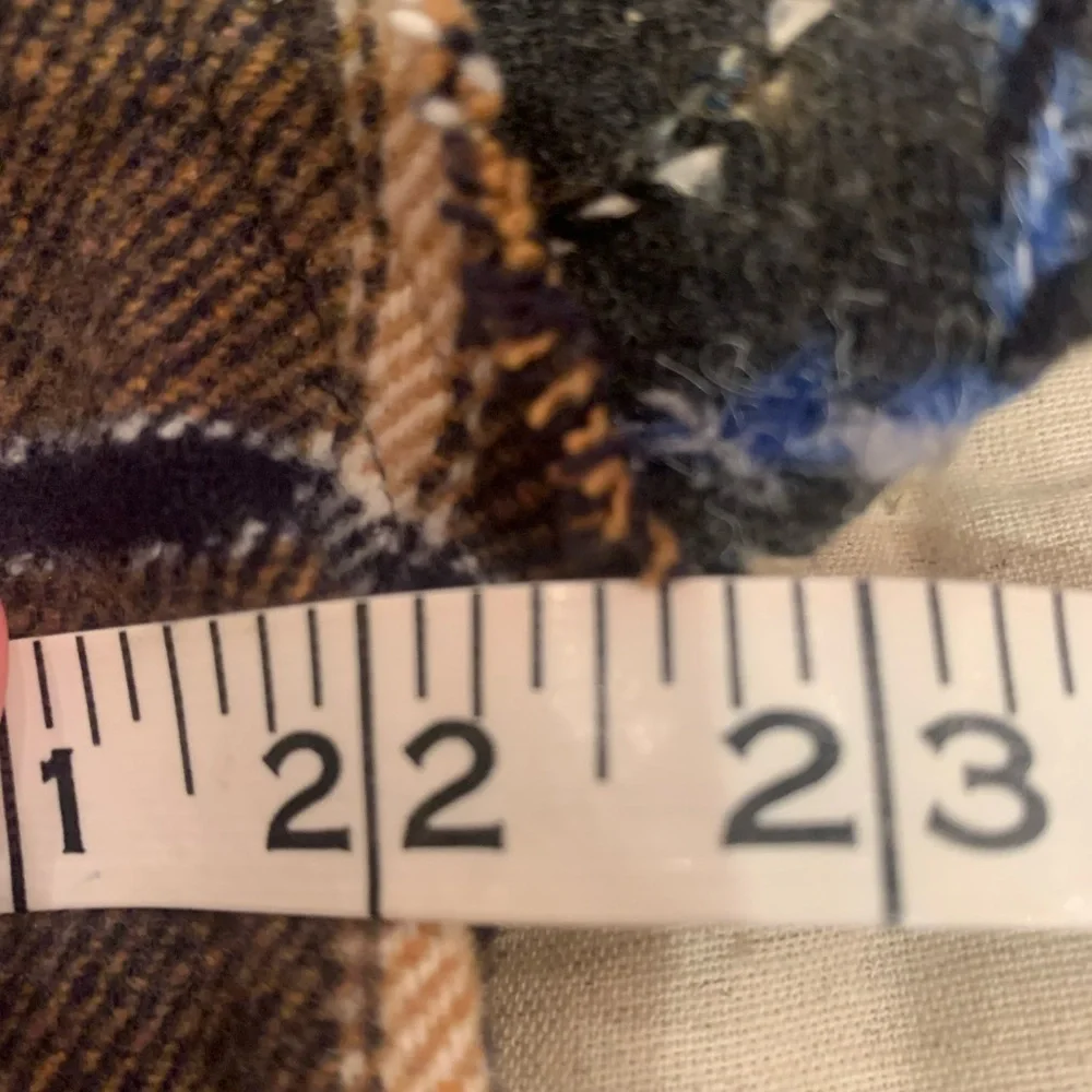 POL Blue and Brown Plaid Shirt - Picture 8 of 8